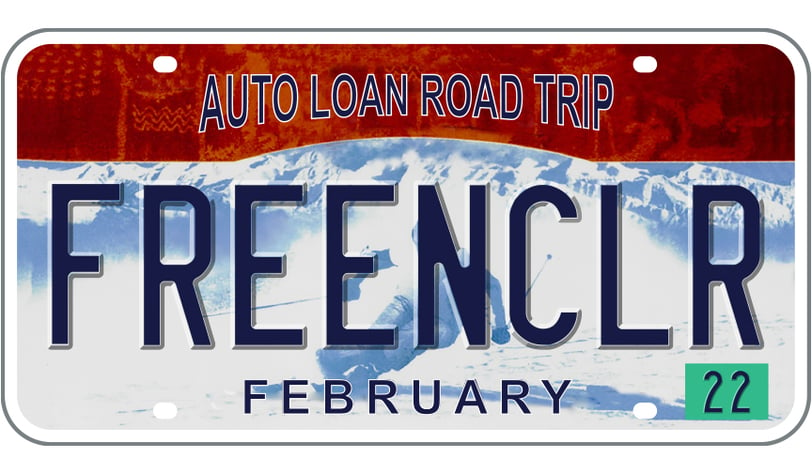B_FREENCLR license plate