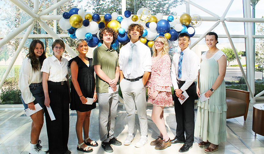 The 2024 recipients of Cyprus Credit Union's $2,000 college scholarships
