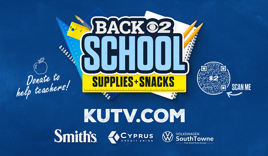 A graphic for the Back 2 School Supplies & Snack Drive