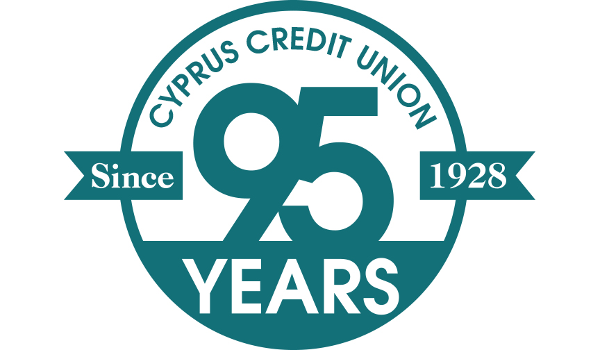 Cyprus Credit Union 95 Years Logo
