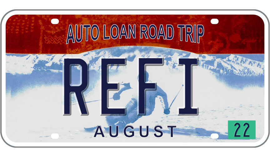 Ski Utah license plate reading REFI